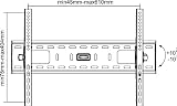 InLine 23117A Wandhalterung 81 cm (32 Zoll) bis 152 cm (60 Zoll) für TFT/LCD/LED/Plasma