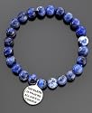 Silver Eco "The Earth is What We All Have in Common" Jade Bracelet
