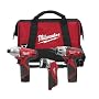 Milwaukee 2490-23 12-Volt Compact Drill, Impact Wrench, and Worklight Combo Kit