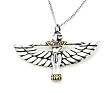 Large Egyptian ISIS Swarovski Crystal Pendant Necklace