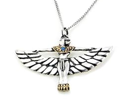 Large Egyptian ISIS Swarovski Crystal Pendant Necklace