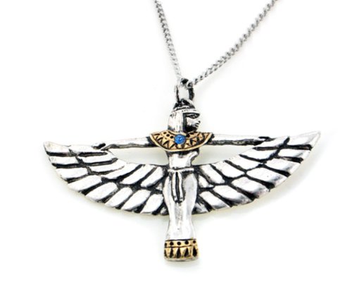 Boxed Egyptian Eye of HORUS Silver-Tone Pewter Pendant Necklace Boxed Egyptian Eye of HORUS Silver-Tone Pewter Pendant Necklace