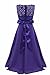 iEFiEL Big Girls Lace Chiffon Flower Girl Dress Wedding Prom Dance Ball Party Maxi Gown