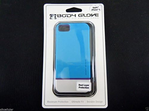 Fellowes Body Glove Icon Hybrid dual layer protection Teal/purple Iphone Case fits 5 and 5S