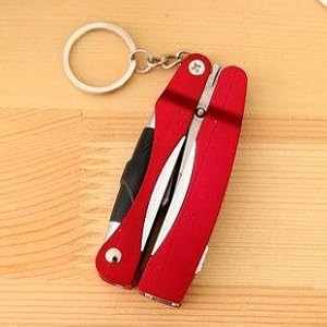 4 - en-1 de la cadena dominante y Tijeras y bolígrafo y Rojo