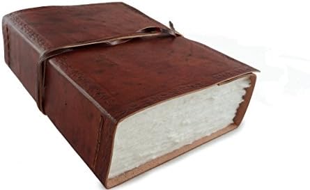 Thick Leather Journal with Deckle Paper