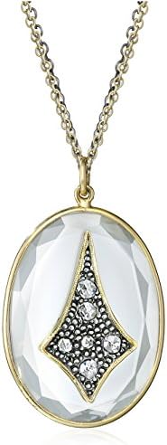 Moritz Glik "New Wave" 18K Gold and Oxidized Silver Rose Cut Diamond Freeform Necklace