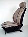 CUSTOM Ford Aerostar Seat Covers - REAR : 2 Passenger Bench w/ Dual Arms (1992-1997) - Saddle Blanket Black