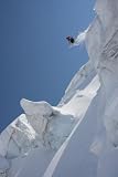 Back Country Skier Jumping off Mountain - Peel and Stick Wall Decal by Wallmonkeys