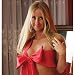 Naughty Knot Red Bow Sexy Women's Lingerie One Size
