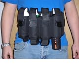 Black Paintball Tactical Belt For Paintball Tubes
