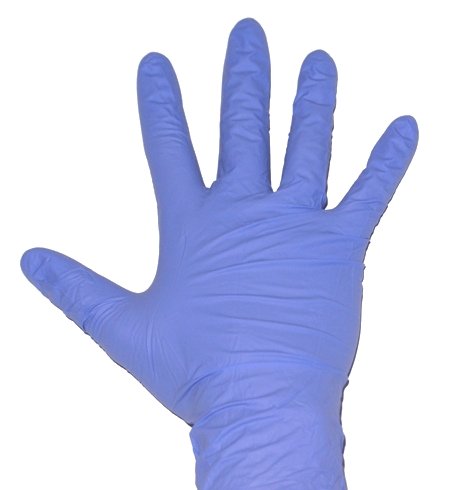 5 Paar Nitril Handschuhe puderfrei - Farbe lila violett - Gr&ouml;&szlig;e M Preisvergleich
