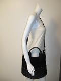 Sale black suede handbags-Luana borsa mathis black suede tote handbag On Sale