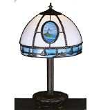 12 Bent Sailboat/Ovals/Decal-11.5 Quad Footed Onion Lamp Base