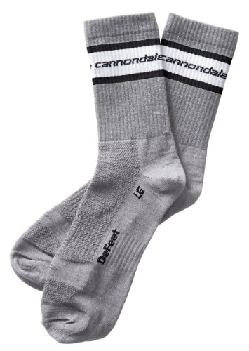 Cannondale Men's Classico Wool Socks by Defeet, Heather Grey, Medium