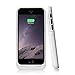 BSWHW Slim Rechargeable Power Bank 3500mAh External Battery Charger Powered Backup Pack for iphone 6 Built-in Portective 4.7inch Case (White)