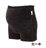 犬印本舗 あったか らくばき パンツ 妊婦 帯 / マタニティ 下着 / 冷えから守る 暖かい / のびのび フィット (Ｌ, カーキ)