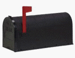 Plastic Mailbox, Black