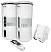 Cables To Go Audio Unlimited Premium 900MHz Wireless Indoor/Outdoor 2 Speaker System with Remote and Dual Power Transmitter, White (SPK-VELO-W3)