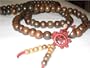 Traditional Sandalwood Mala Beads - Extra Large - Natural brown