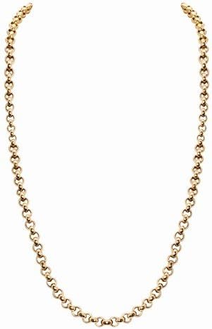 30" Nikki Lissoni Gold- tone 3mm Rolo Chain Necklace with Lobster Clasp for Interchangeable Pendants