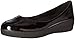 FitFlop Women's Patent Superballerina Ballet Flat, All Black, 9 M US