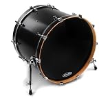 Evans EQ1 Resonant Black Bass Drum Head, 20 Inch