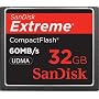 SanDisk Extreme 32 GB 60 MB/s Compact Flash Memory Card