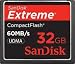 SanDisk Extreme 32 GB 60 MB/s Compact Flash Memory Card