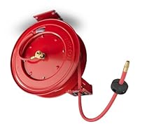 TEKTON 46781 Retractable Air Hose Reel with 50-Feet by 3/8-Inch Goodyear Rubber Air Hose [Discontinued]
