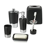 Louie Black Chrome Bath Coordinates
