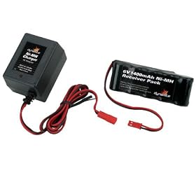 6V 1400mAh NiMH Receiver Flat Pack with Charger
