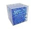 3D Cube Maze , Maze cube,Intelligence Creative Development Game, Educational Toys Suitable for Adults Aged and Children Transparent Blue