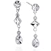 10K Fancy Diamond Cut Dangle Earrings