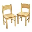 Gift Mark Children's 2 Chair Set Designed to match 1406N Table, Natural