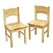 Gift Mark Children's 2 Chair Set Designed to match 1406N Table, Natural