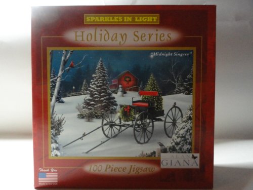 100 Piece Holiday Series Jigsaw Puzzle - Midnight Singers
