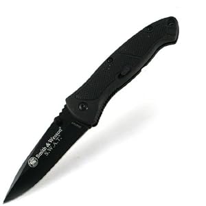 Smith and Wesson SWATMB Swat Medium Assisted Opening Knife, Black by Smith & Wesson