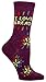 Blue Q Women's Novelty Crew Socks - (Womens Size 5-10) with Sock Ring