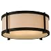 Murray Feiss FM335ORB, Stelle Round Flush Mount Ceiling Lighting, 2 Light, 120 Total Watts, Bronze