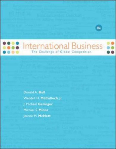 International Business: The Challenge of Global Competition