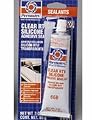 Permatex 80050 #66 Clear Silicone Adhesive Sealant, 3 oz. Tube
