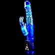 Slim Waterproof Rabbit Pearl Vibrator Blue