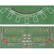 Blackjack and Craps 2 Sided Layout 36 x 72 inch - Casino Supplies > Blackjack Supplies
