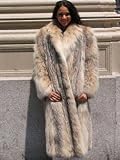 ELEGANT LYNX FUR COAT sz12 #26123