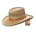 Dorfman Pacific Gambler Kangaroo Badge Straw Hat