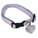 New York Yankees Princess Pink Dog Collar ID Tag Size Small