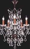 LAMPS BEAUTIFUL Charleston Five Light Crystal Chandelier by James R. Moder--Excellent customer service--see our feedback.