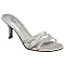 Women's Mossimo&reg; Halle Glitter Sandals - Silver