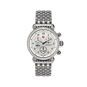 Michele WoMens Diamond Steel Bracelet Watch #MWW03B000048 by Michele